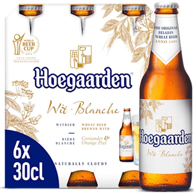 Hoegaarden wit Belgisch tarwebier - 6 x 300 ml