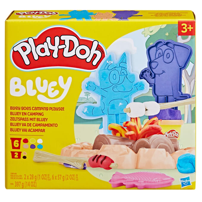 Playdoh Bluey goes camping playset
