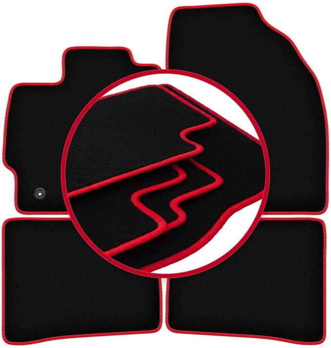 CARLUX-RED automatten voor: Toyota Prius III XW30 hatchback (2011-2015)