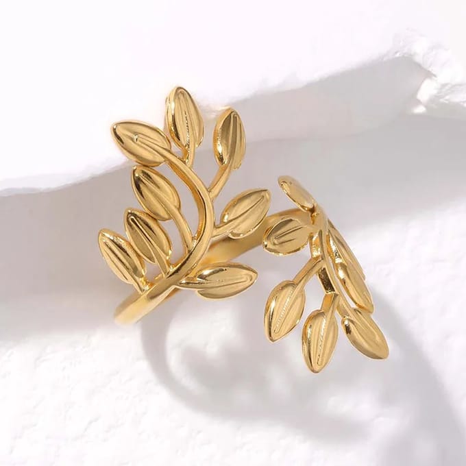 JewelGalerie-Ringen-Bladeren-Goud
