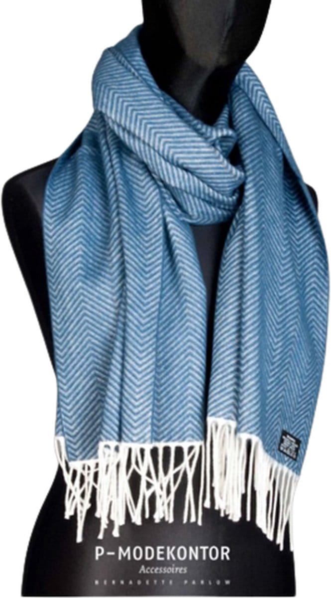 Winter Sjaal Dames Sjaal Effen Sjaal Blauw