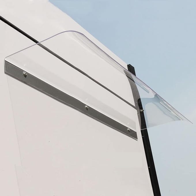 Raamluifel - Regenonderdak - Bescherming Buiten - Duurzaam Polycarbonaat - 20x134 inch - Transparant