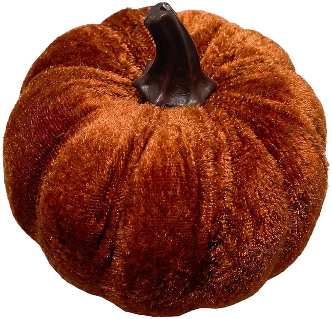 Clayre & Eef Decoratie Beeld Pompoen Bruin Synthetisch Herfst decoratie