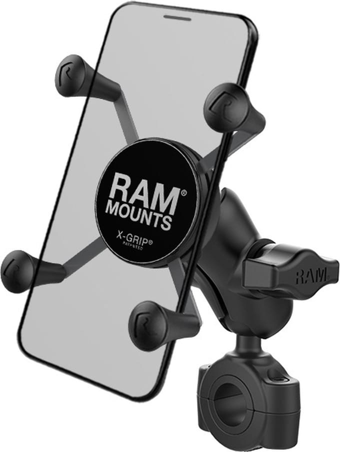 Torque™ smartphone stang bevestigingset met X-Grip RAM-B-408-75-1-A-UN7U - Kort