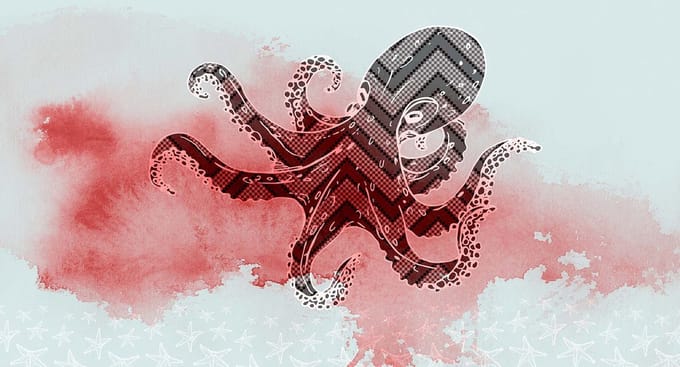 Fotobehang OctopusDesign2 DD118240 A.S. Création Atelier 47 | Fotobehang