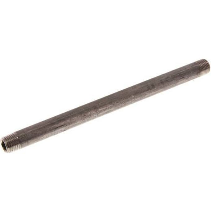 R 1/4'' RVS Dubbele Pijpnippel 20 Bar DIN 2982 - 180mm
