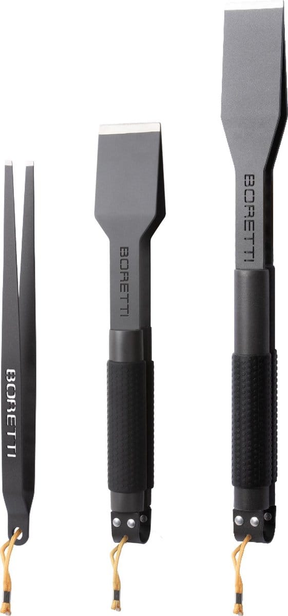 Boretti - BBQ Tangenset 3-dlg - tang compact, pincet, grote tang