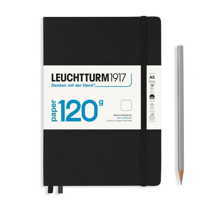 Leuchtturm1917 A5 Medium 120 grams editie Notitieboek blanco Black