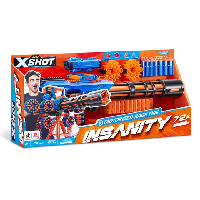 XSHOT Insanity Motorized Rage Fire - speelgoedblaster