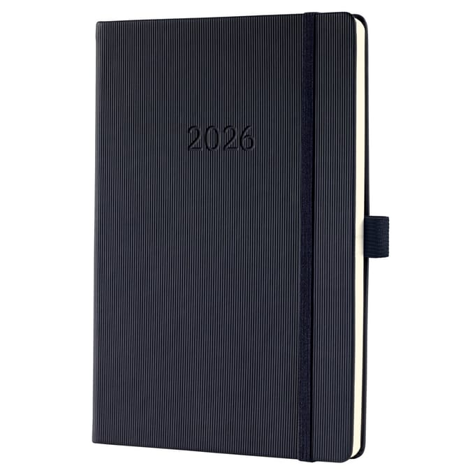Sigel weekagenda 2026 Conceptum - formaat A5 - zwart - hardcover - SI-C2612