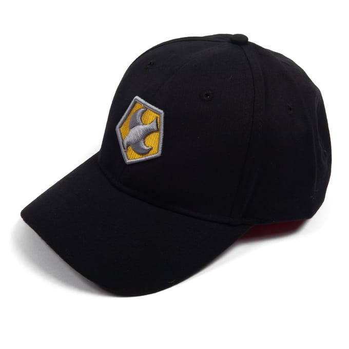 DC Comics Peacemaker Helmet Symbol Embroidered Baseball Cap - Black