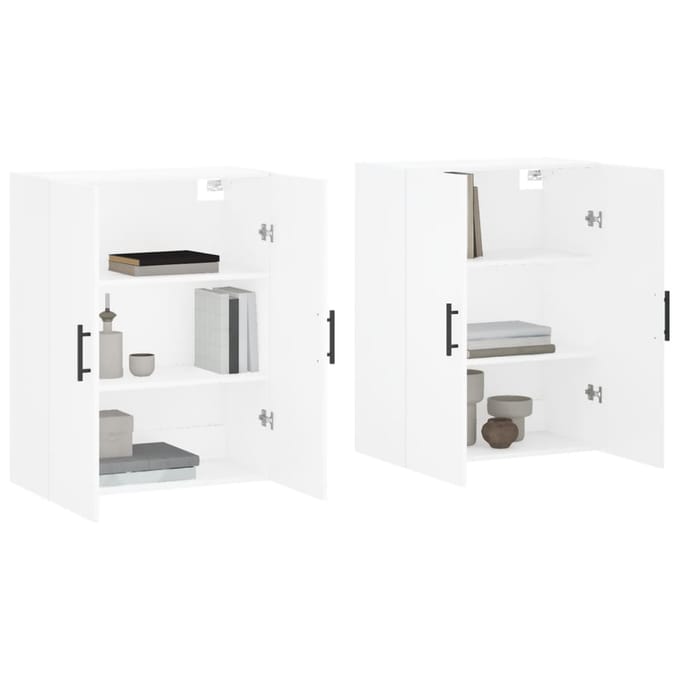 vidaXL - Hangkasten - 2 - st - 69,5x34x90 - cm - wit
