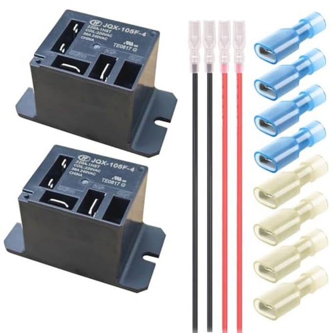 Miniatuur Vermogensrelais 30A - 220V AC met Snelkoppelingsdraden