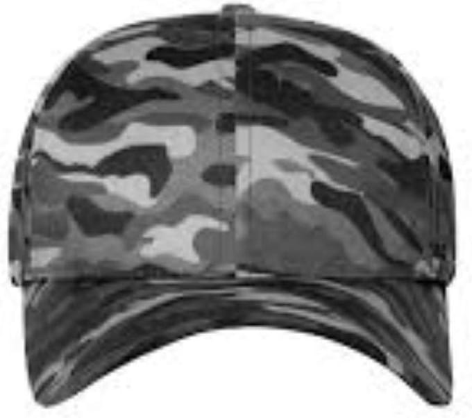 MYRTLE BEACH 6 PANEEL CAP - CAMOUFLAGE  DESIGN - GRIJS/ZWART - ONE SIZE.