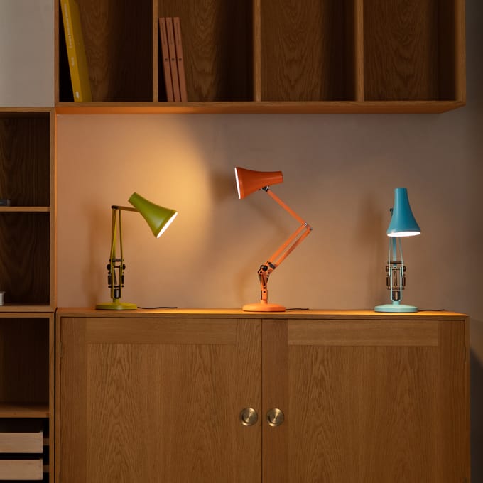 Anglepoise LED tafellamp 90 MINI MINI VIVID, turkooisblauw USB