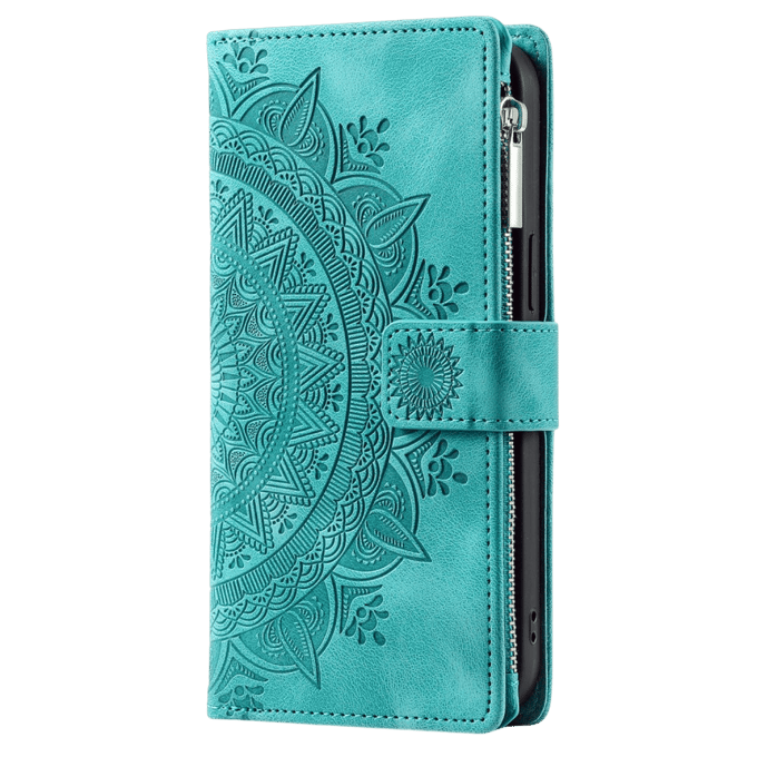 Comfycase Samsung Galaxy A25 Mandala Wallet Groen