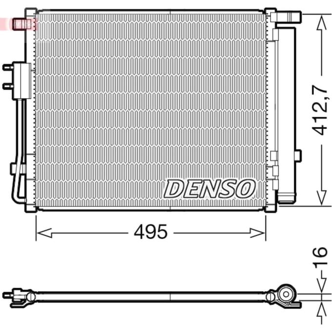 Condensator, airconditioning DENSO DCN41012