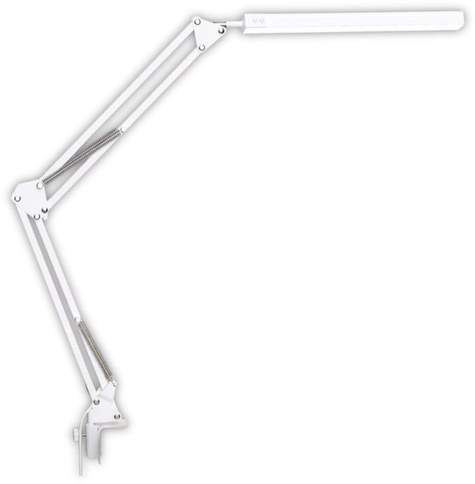 KAD® Bureaulamp - LED Bureaulamp - Voor Bureau & Thuiswerkplek - Wit - 41cm x 13cm x 6cm