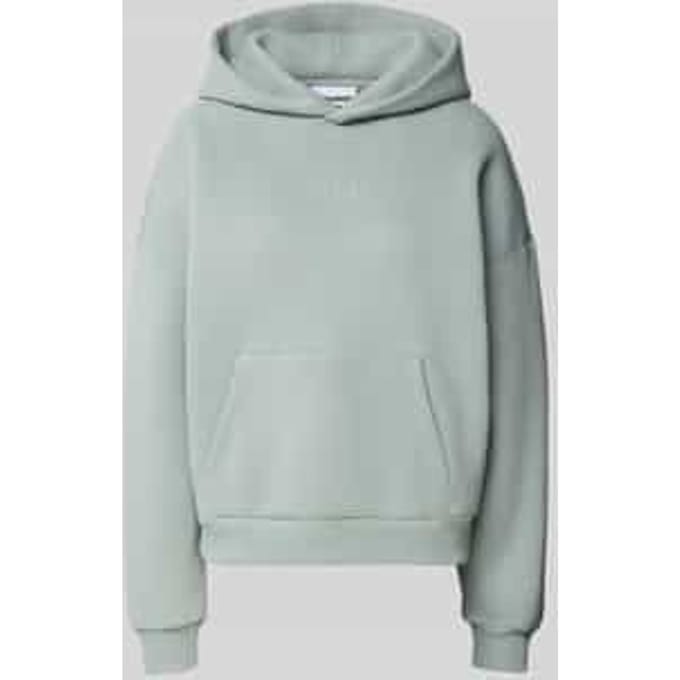 Hoodie met labelstitching
