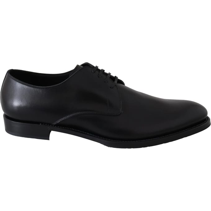 Dolce & Gabbana Zwarte Leren SARTORIA Handgemaakte Schoenen