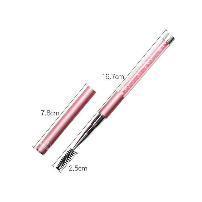 Wimperborstel met strass handvat Herbruikbare wimperborstels Mascara applicator Wimperverlenging Make-up tool Wimpers