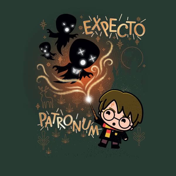 Harry Potter Kids Expecto Patronum Women's T-Shirt - Green - S