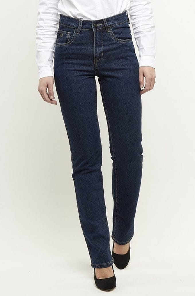 247 dames Jeans spijkerbroek | blauw 34/30