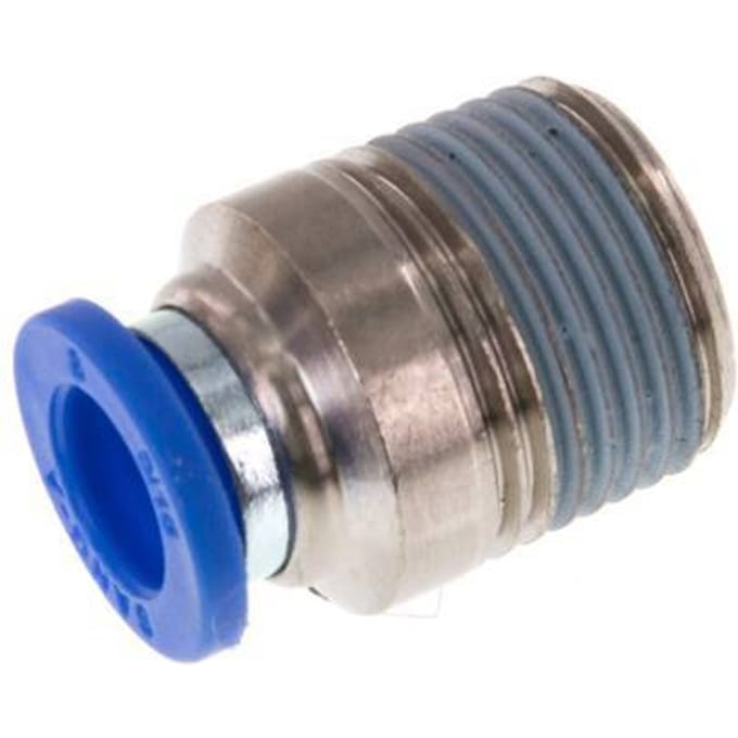 8mm x R3/8'' Messing/PA 66 Insteekfitting Buitendraad Binnenzeskant NBR [2 Stuks]