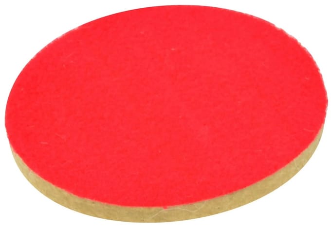 GEKO Polijstpad vilt - 125 mm - klittenband bevestiging - 8 mm dikte