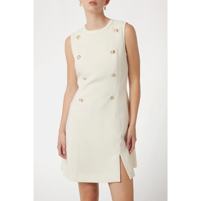 GUESS Marciano By  Leila Dress Eggshell Ecru Taglia: 40 | Abiti Mini Outlet | Donna | Marrone