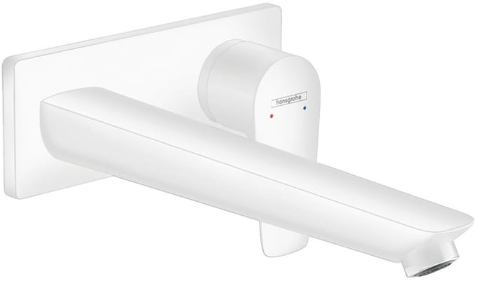 hansgrohe Talis E - Wastafelmengkraan - Ééngreeps bediening - Met afvoerplug - 225mm maat - Mat Wit
