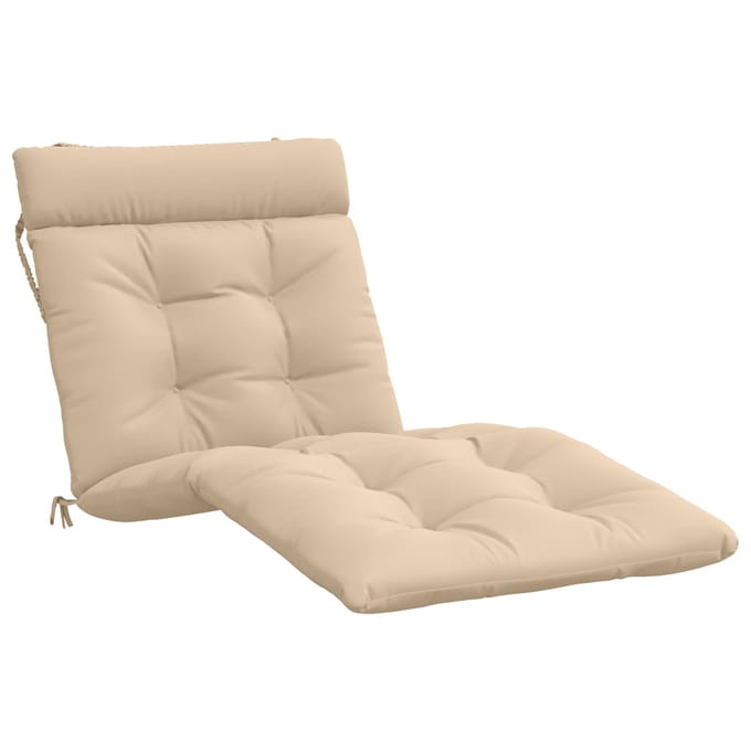 vidaXL - Ligstoel - Kussen - VIANEN - 100% - Polyester - Crèmekleurig