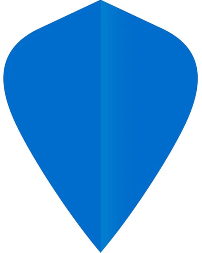 DLDarts - Kite Flights - 75 micron - 1 Set - Blauw