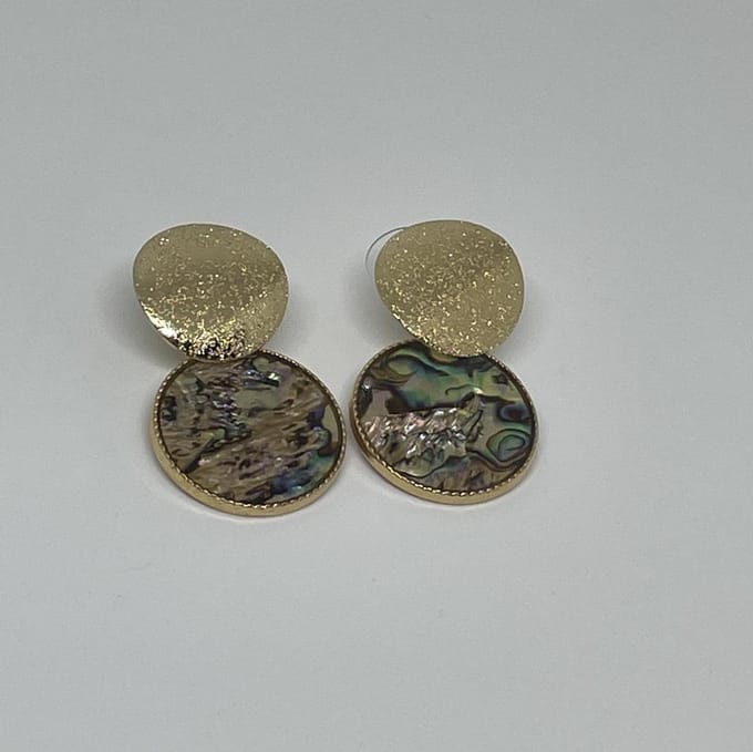 Rondjes oorbellen | goud gekleurd