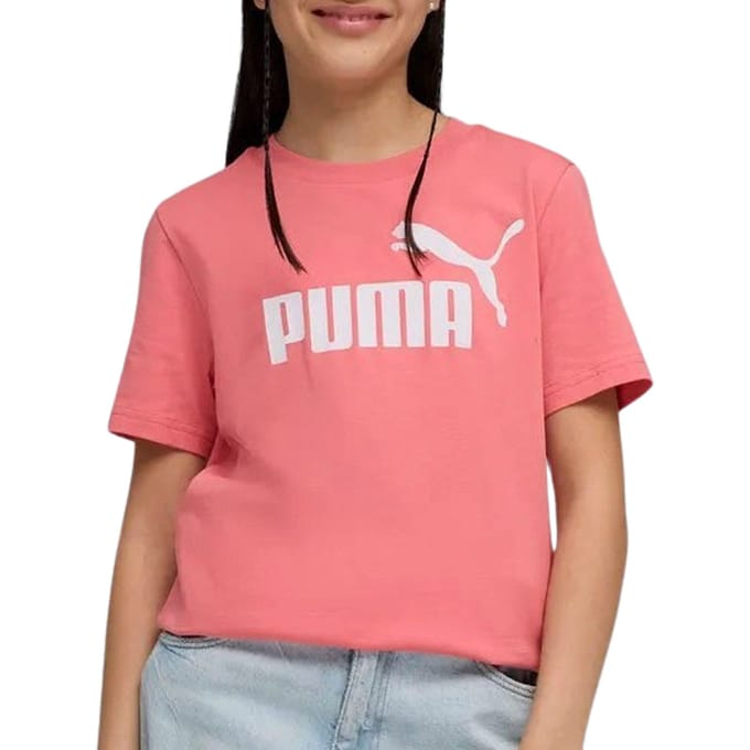 PUMA ESS No. 1 Logo Tee G Meisjes T-shirt - Wild Pink
