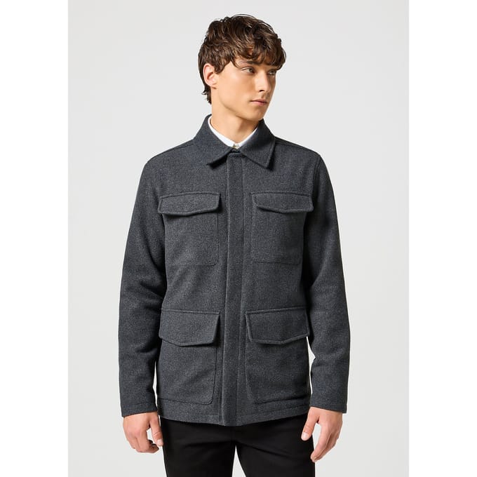 Wrangler Jacket Charcoal Heather Grey Taglia: M | Giacche Outlet | Uomo | Nero