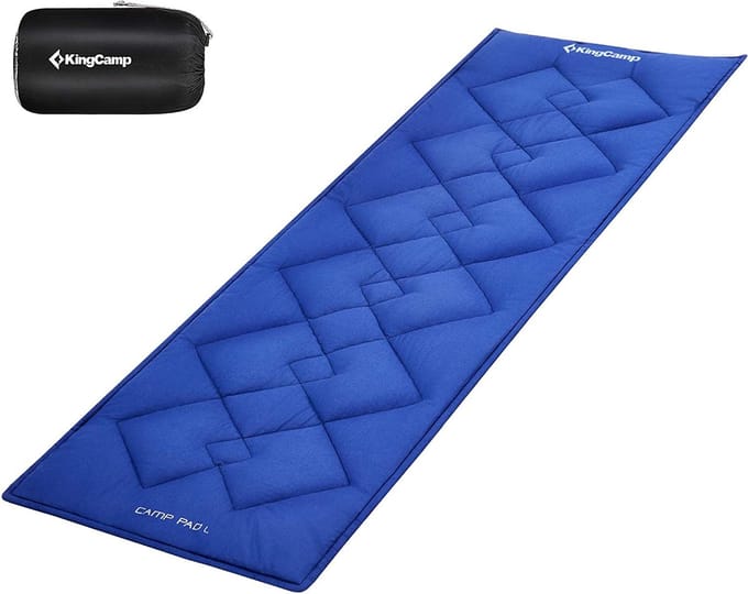 Veldbedmat Camp Pad Camping - Oplegger voor opklapbed, deken van 100% katoen