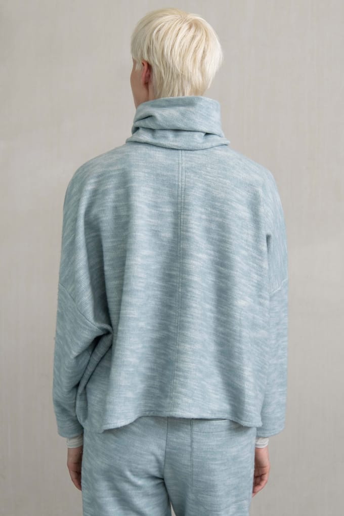 Humanoid Clamour Top Aqua Größe: S | Longsleeves Outlet | Damen | Cyan