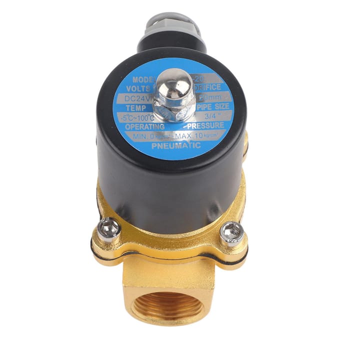 DC24V 3 4 DN20 Normally Fermé Électrovanne Solénoïde Électrique pour Eau Gaz Huile