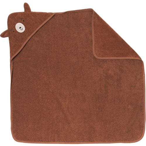 LUPILU Baby handdoek 85 x 85 cm, met capuchon (Bruin)