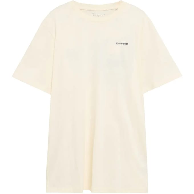 T-shirt met print op de rug biologisch katoen KnowledgeCotton Apparel