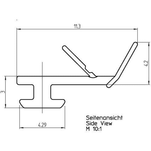 DUSCHOLUX sealing profile for Magic Five door 250507010012100