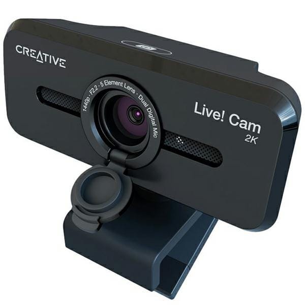 Creative Live! Cam Sync V3 - 2K QHD webcam met 4x digitale zoom en ingebouwde microfoons (zwart)
