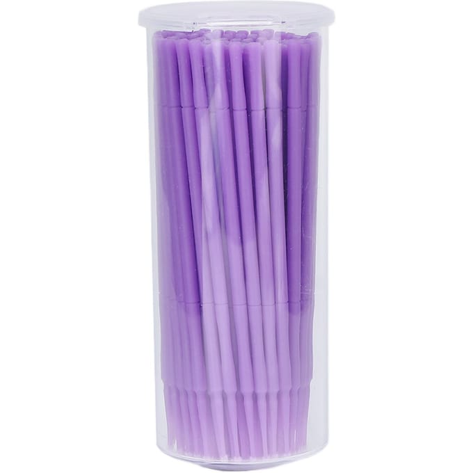 100 pièces Micro Applicateur Oral Brosse Violet Bâton Jetable Portable Compact Outil Dentaire purple