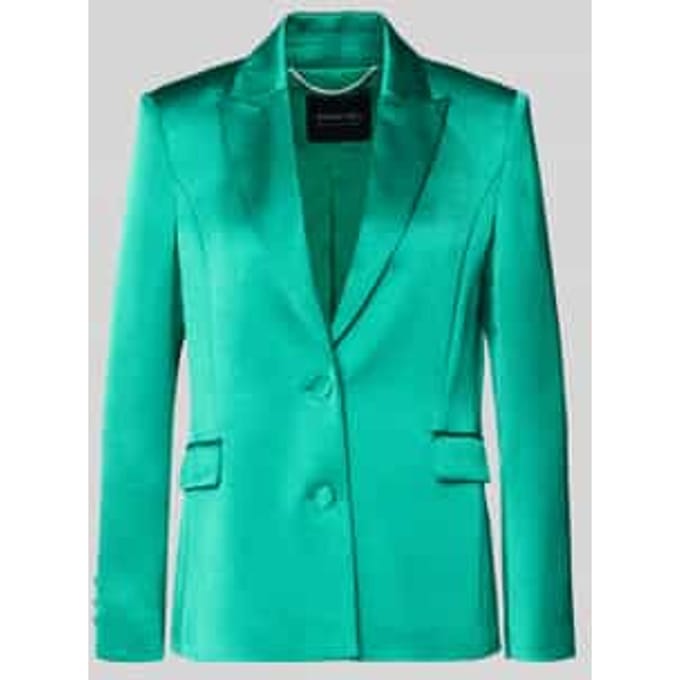 slim fit blazer met reverskraag en klepzakken