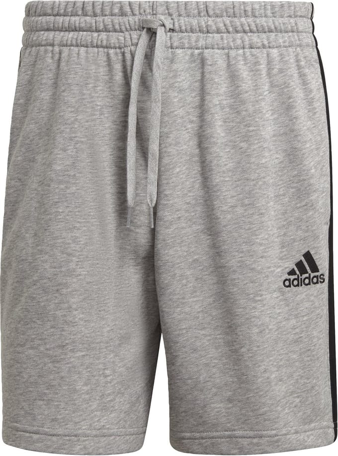 Adidas Sportswear Essentials French Terry 3-Stripes Short - Heren - Grijs