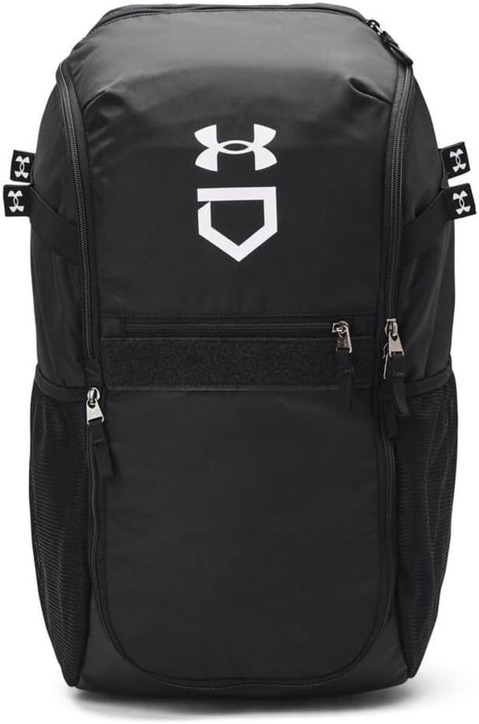 Under Armour Utility Baseball Backpack Print, (003) Black / / White, One Size Fits All