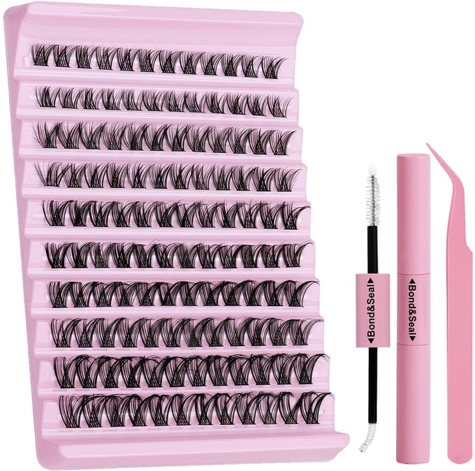 Dailygoods- Wimpercluster set - 144 clusters - 8-16 mm hybride