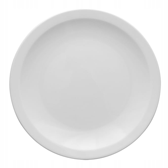 Lubiana Scandia Plat Tafel Porselein 24 cm Wit