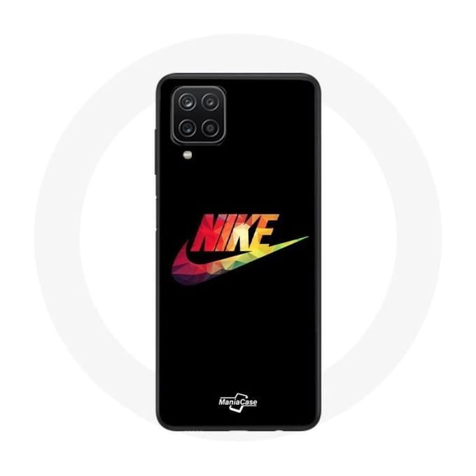 Coque - Maniacase - Galaxy A12 - Nike Logo - Souple - Noir noir